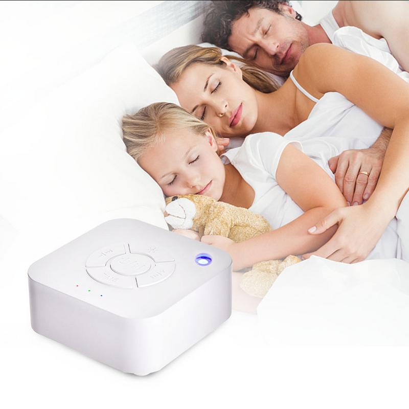 White Noise Machine USB Rechargeable Timed Shutdown Sleep Sound Machine For Sleeping &amp; Relaxation For Baby Adult Office Travel