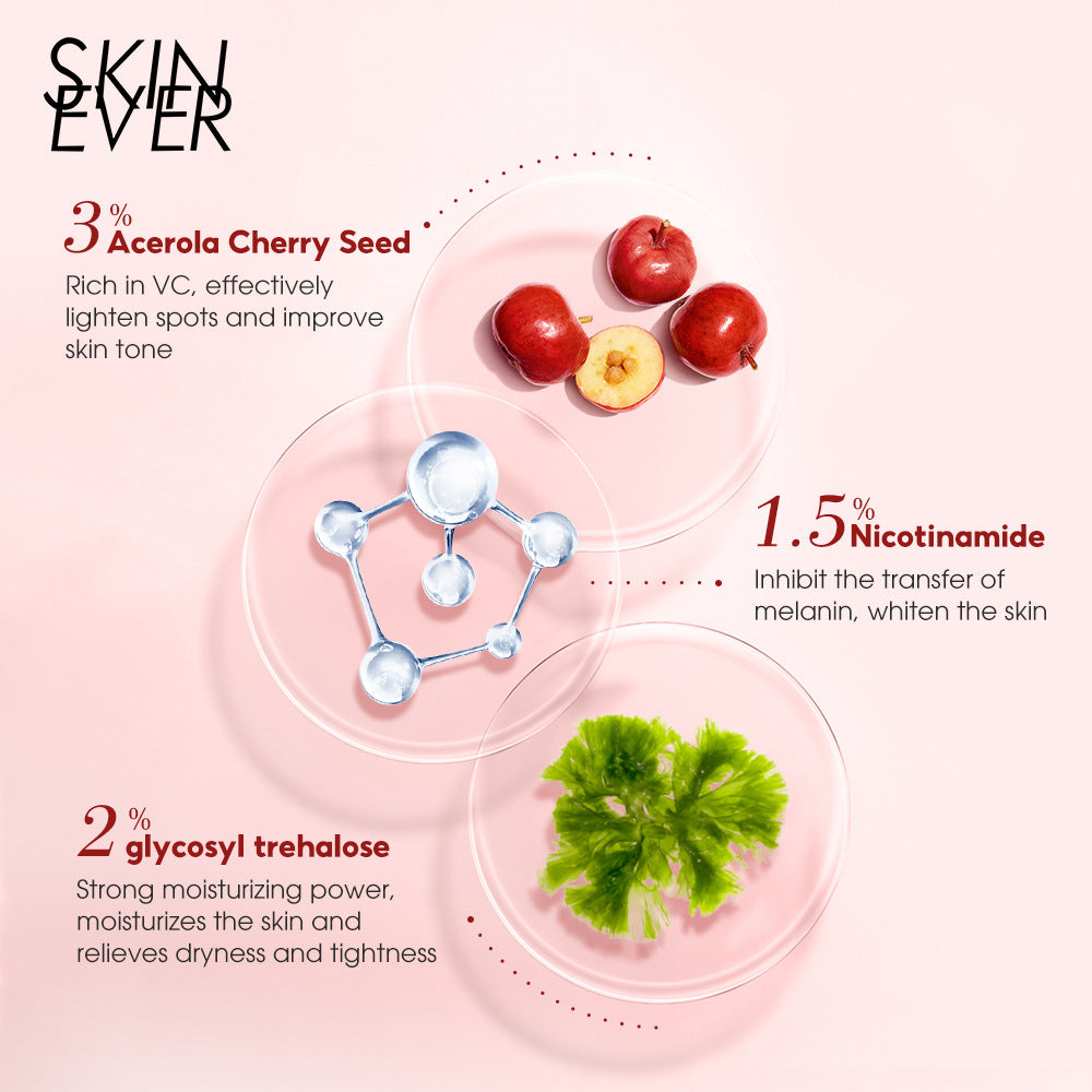 SKIN EVER Acerola Cherry Mask Pack Box of 7 Pieces Hydrating Moisturizing Nourishes Bright Skin SK035Z