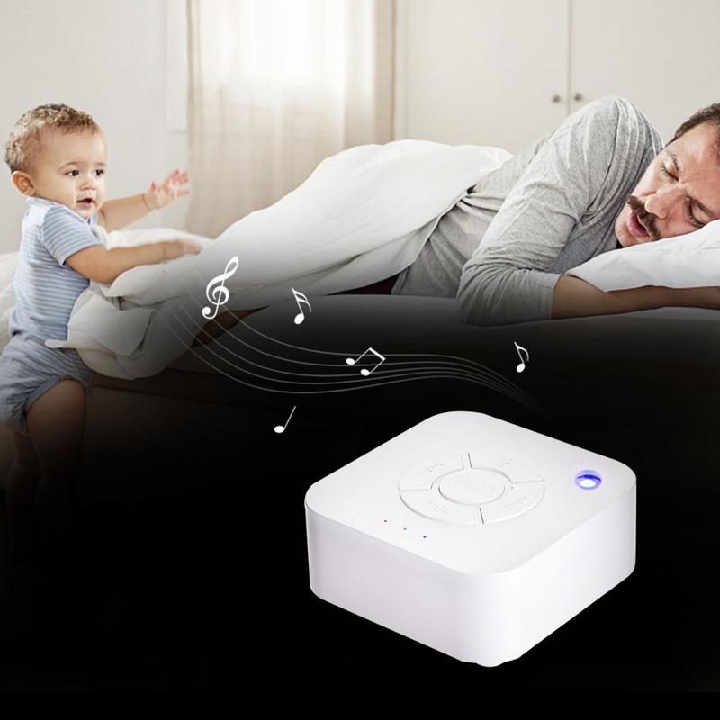 White Noise Machine USB Rechargeable Timed Shutdown Sleep Sound Machine For Sleeping &amp; Relaxation For Baby Adult Office Travel