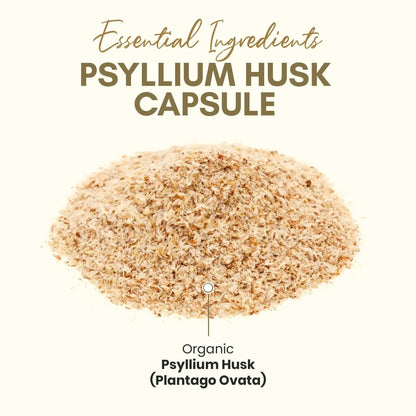 Psyllium Husk Capsules All Natural Fiber Supplement 750 mg 250 Capsules Vegan