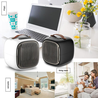 Mini 800W Space Heater Portable Winter Warmer Fan Personal Electric Heater for Home Office Ceramic Small Heaters US/ EU Plug